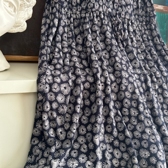 H&M Blue and White V Neck Romper with Side Pockets S - Picture 12 of 15